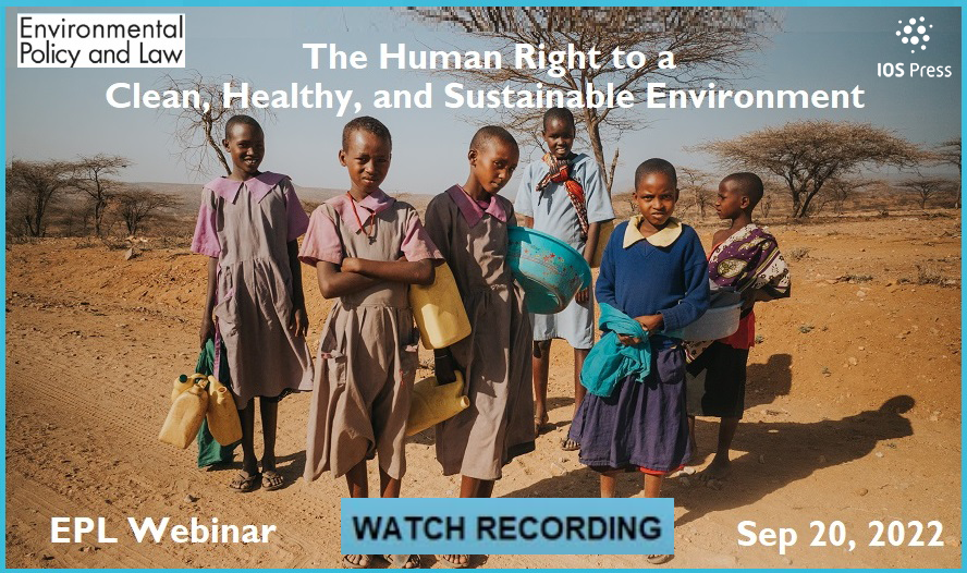 EPL Sep 2022 webinar banner with title, with a background showing a group of young people searching for water against a dusty backdrop in Kenya