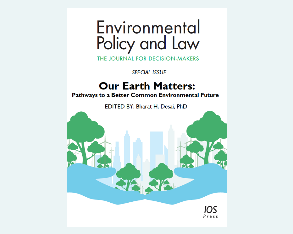 EPL cover on a pale background for Special Issue: Our Earth Matters
