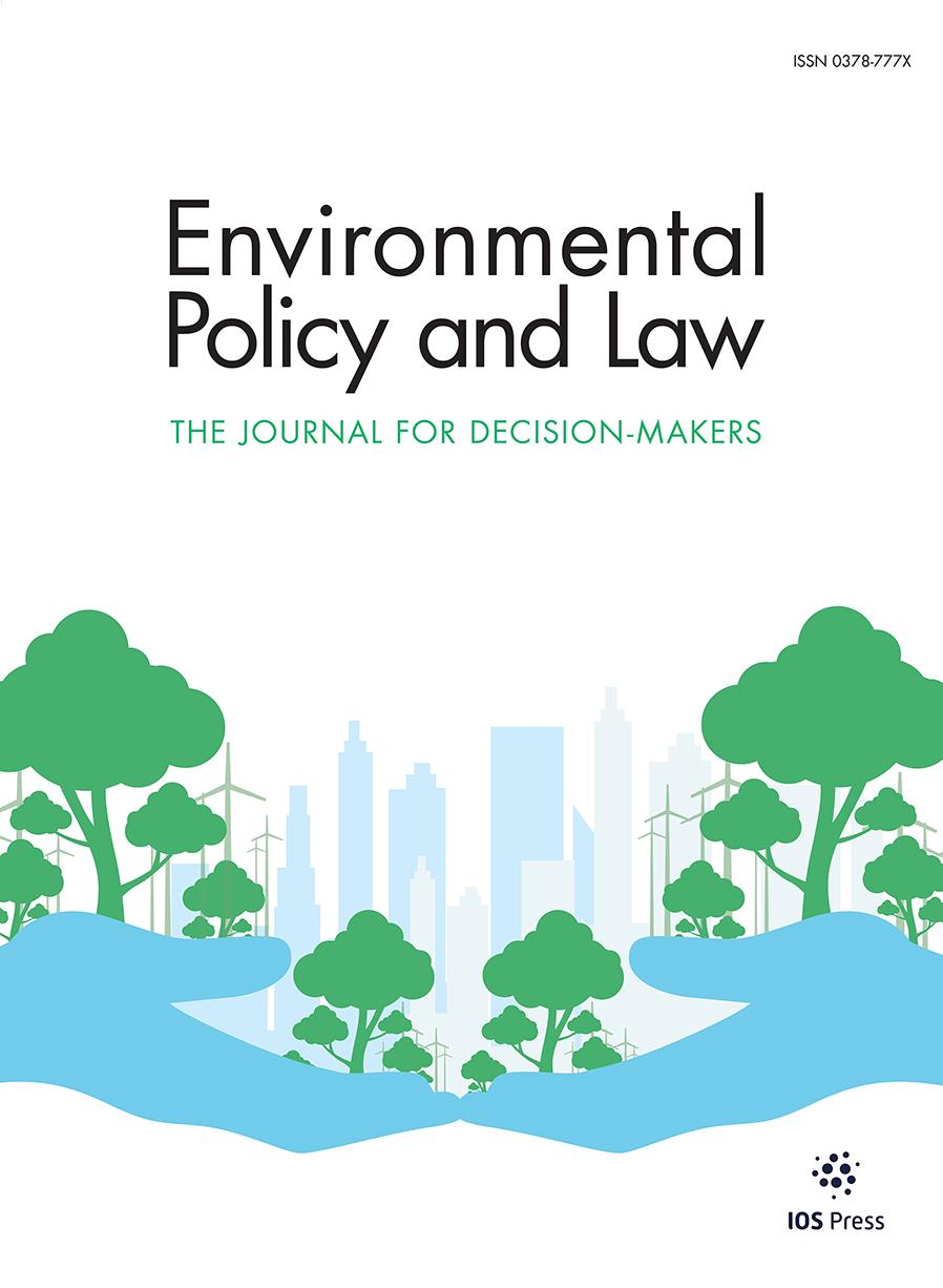 Environmental Policy and Law journal cover