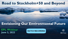 blue sky and melting ice with webinar title on top