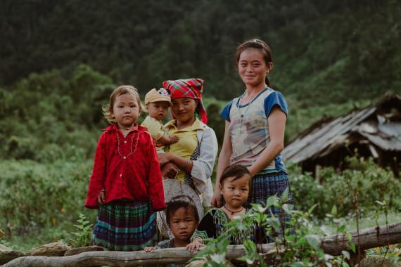 Women and children affected by climate-change